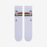 Rainbow print socks for women