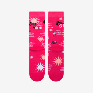 Raunchy pink bachelorette socks