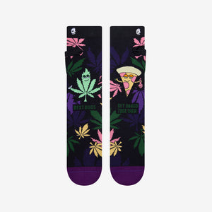 Hilarious Pizza Stoner Socks