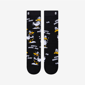 Funny duck birthday socks