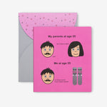 Perfect gift birthday present for friends card and crew sock immature combination 