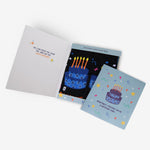 Raunchy birthday card for him with sexually suggestive crew socks