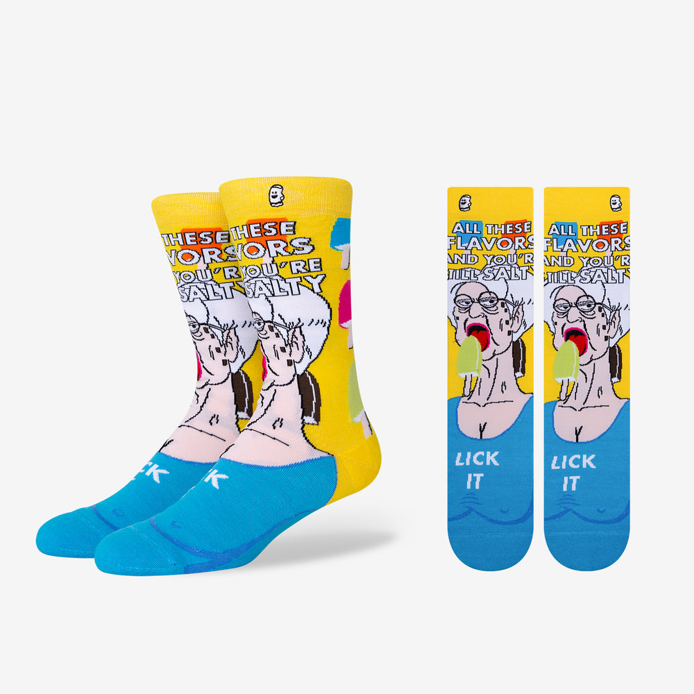 funny bright colored popsicle socks for her