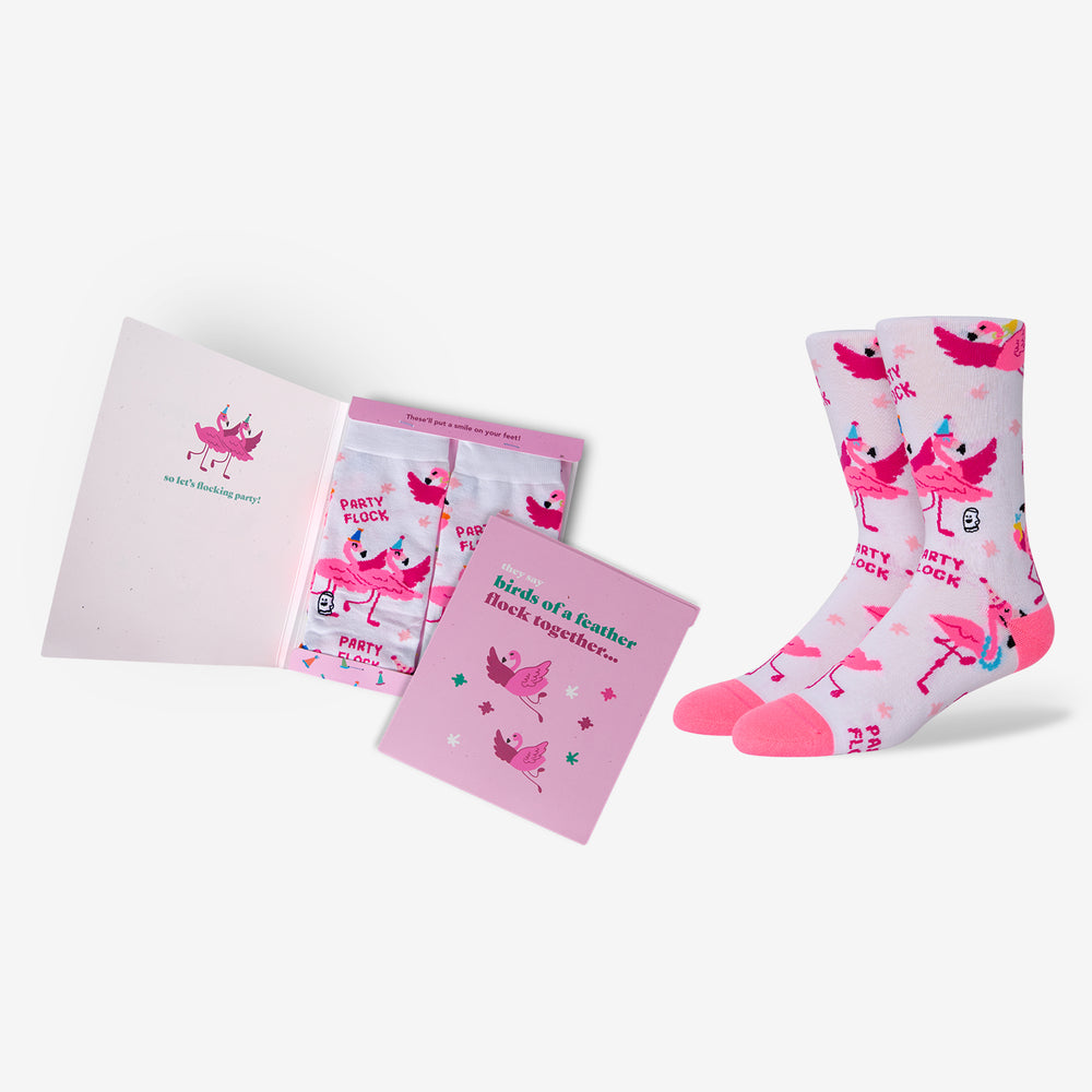 
            
                Load image into Gallery viewer, great wedding gift birthday gift combo card and lasting crew socks 
            
        