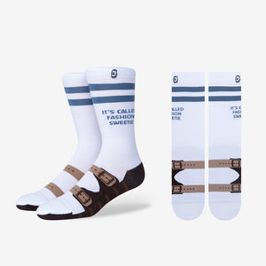 sandals designed white socks with strap