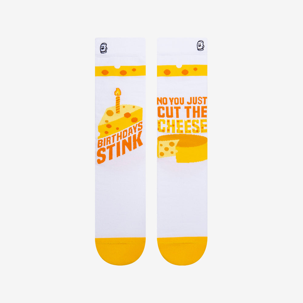 
            
                Load image into Gallery viewer, Funny cheese socks for birthdays 
            
        