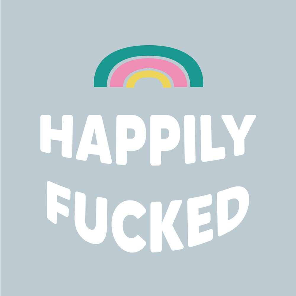 happily fucked expression basic print colorful socks for her