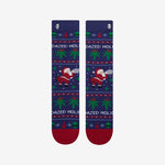 Funny Christmas Weed Print Socks
