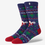 Christmas Print Marijuana Socks