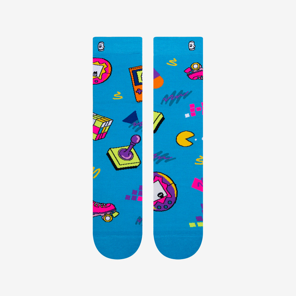 90's print socks for men