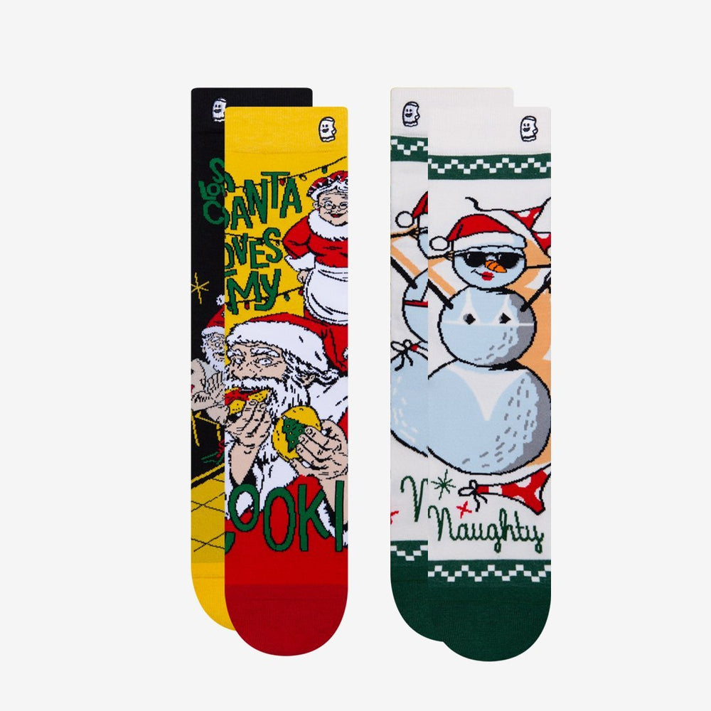 
            
                Load image into Gallery viewer, Naughty Nice Holiday socks
            
        