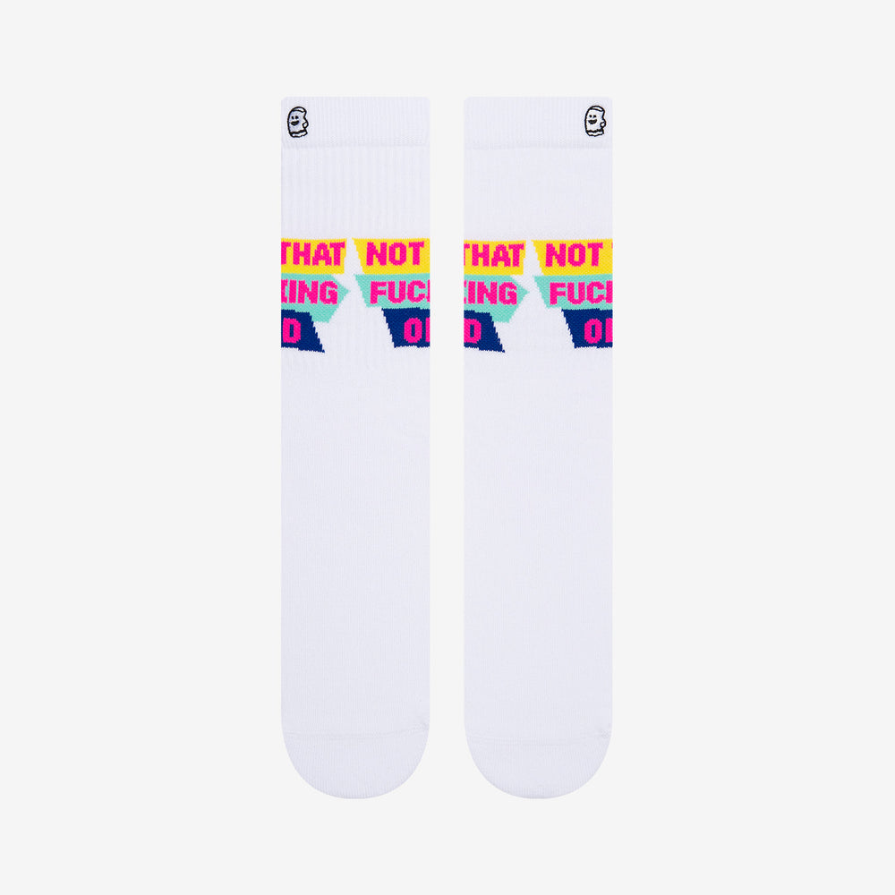 retro saved by the bell nostalgic crew sock for him