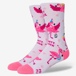 Funny flamingo socks for women