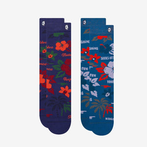 
            
                Load image into Gallery viewer, Floral Socks 2 Pack For Men
            
        
